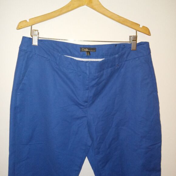Dalia Dress Pants Womens Size 12 Blue Straight Leg Mid Rise D2049 Inseam 26" - Picture 2 of 8